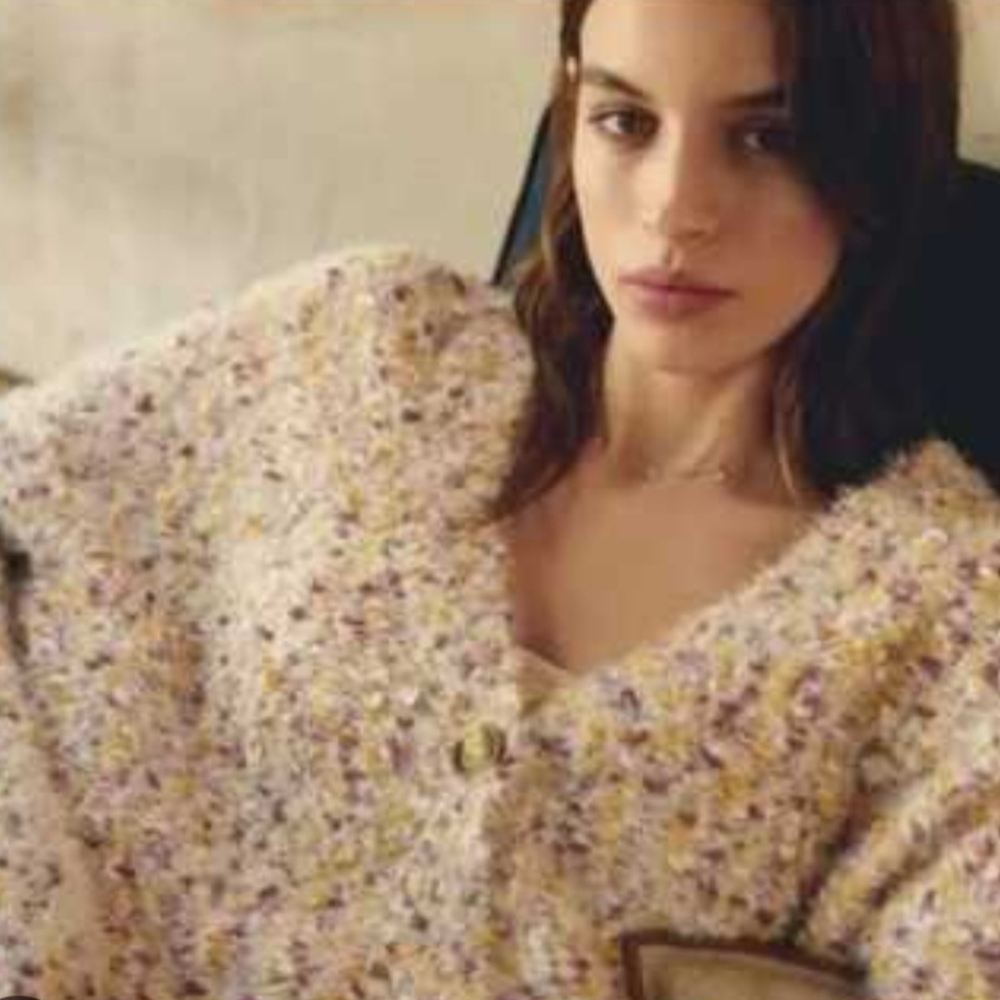 Multicolor Button-Up Cardigan - Picture 1 of 9